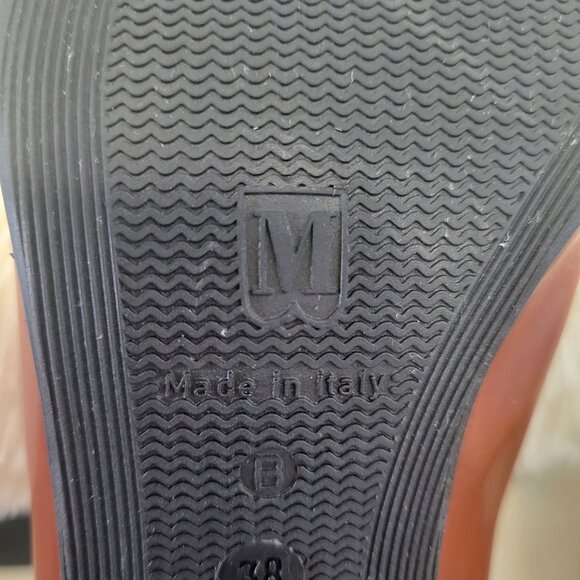 "BRUNO MAGLI "LEATHER, WOMEN'S HEELS (2" Pumps) - BLACK BROWN - Like New - Picture 9 of 14